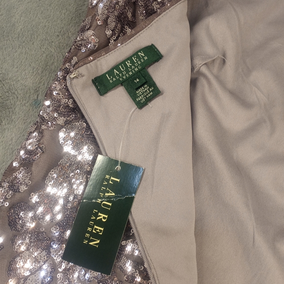 Ralph Lauren Dresses & Skirts - Ralph Lauren Special occasion Sequin Short  Cocktail Sheath Dress NWT Sz 14